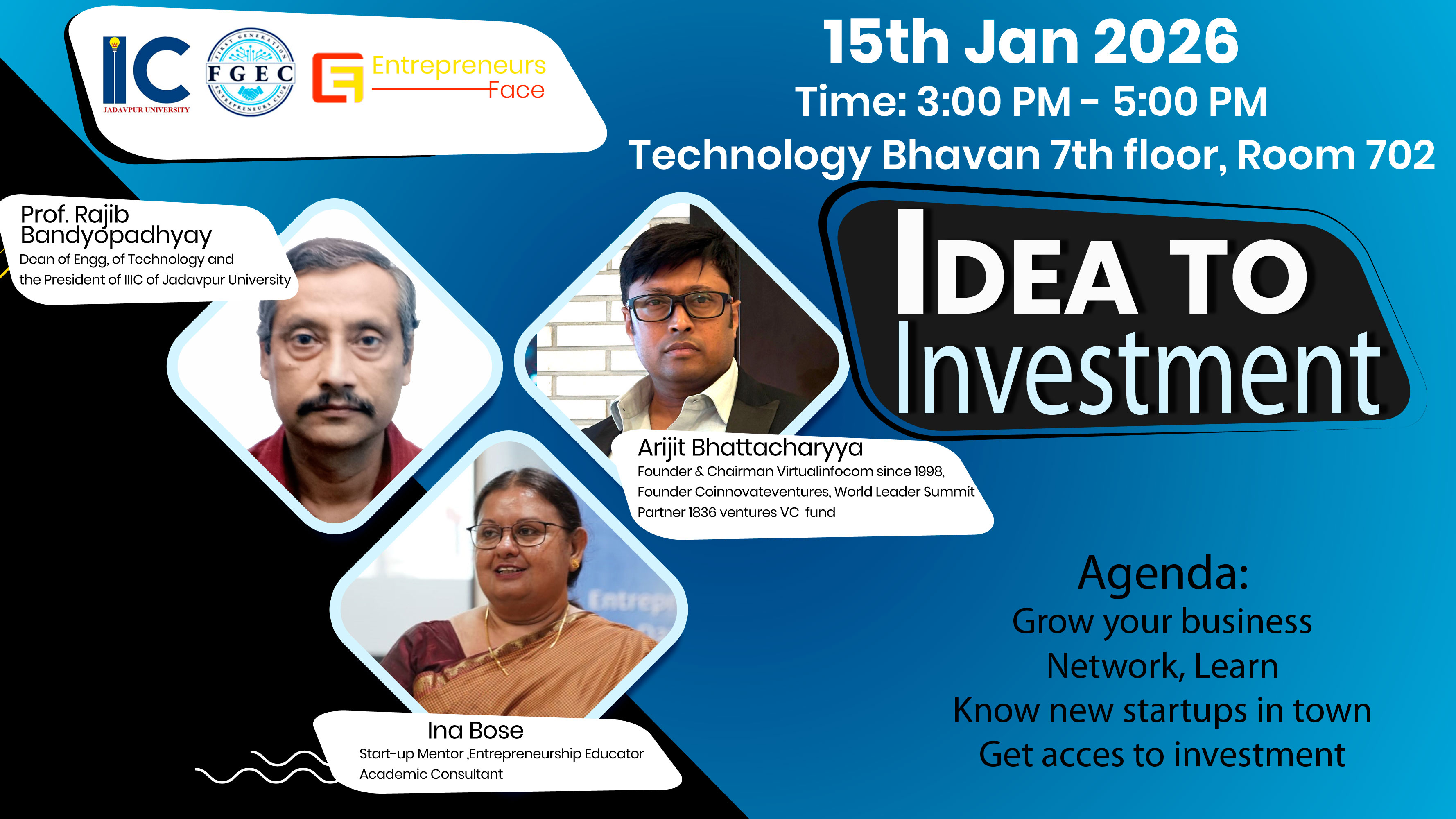 Jadavpur University Idea to Investment